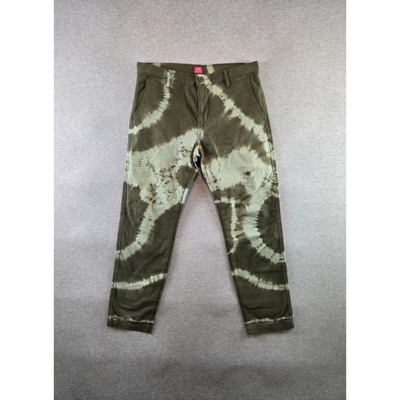 Levi's XX Chino Pants Men's 32x30 Boho Green Tie Dye Standard Tapered 852260074 - Picture 1 of 10